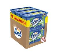 Dash Pods - Detergente 3 en 1 para lavadora, 78 monodosis antiolor, tamaño maxi de 6 x 13 lavados
