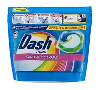 Dash Pods Detergente Lavadora en Cápsulas, 64 Lavados, Ahorra Color, Mantiene Los Colores Brillantes, Eficaz Incluso En Frío Y En Ciclos Cortos