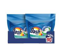 Dash Pods - Detergente para lavadora en cápsulas, 90 lavados (2 x 45), clásico fresco, elimina las manchas, eficaz en frío incluso y en ciclos cortos