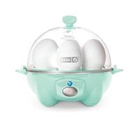 DASH rápida Capacidad para 6, Olla eléctrica Duros escalfados, Huevos revueltos u Tortillas con función de Apagado automático, Plástico, Agua