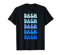 Dash Retro Name Stack Design Camiseta