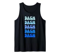 Dash Retro Name Stack Design Camiseta sin Mangas