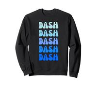 Dash Retro Name Stack Design Sudadera