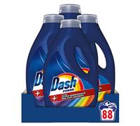 Dash Salva colore - Detergente líquido para lavadora, 4,4 l, 88 lavados, impecable contra las manchas en cada lavado