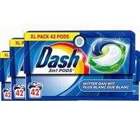 Dash todo en 1 cápsulas - Cápsulas de lavado - Más blancas que el blanco - Paquete económico de 4 x 42 lavados