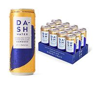 Dash Water Mango - 12 x agua de manantial con gas sabor a mango - sin azúcar, sin edulcorante, sin calorías - infundida con fruta onky (12 latas de 330 ml)