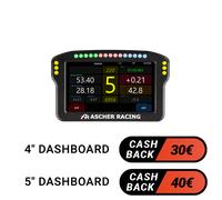 Dashboard 4" / 5" Ascher Racing 5'