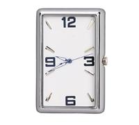 Dashboard Clock, Air Vent Clock, Stainless Steel Stylish Clip On Automotive Watch with Back Adhesive, Clear Time Display for Car Motorcycles Bicycles Decoration, 1 Piece, White