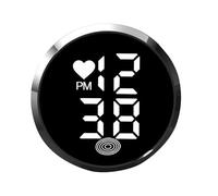 Dashboard Clock For Car - 4.6cm Adhesive Small Timepiece | Alloy Iron Glass Mechanical Look Quartz Watch Stick On For Vehicle Air Vent Dashboard Bike Motorcycle Scooter Commuter Traveling