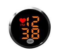 Dashboard Clock For Car - 4.6cm Adhesive Small Timepiece | Alloy Iron Glass Mechanical Look Quartz Watch Stick On For Vehicle Air Vent Dashboard Bike Motorcycle Scooter Commuter Traveling