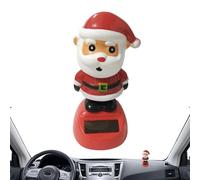 Dashboard Decorations - Christmas Dancing Santa Figurines, Solar Powered Holiday Ornament, Festive Seasonal Car Interior Juguete, Decorativo Display Accessory | For Office Home Party Shelf Mesa de