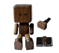 Dashboard Decorations, Wooden Figures Dash Statue, Swinging Aesthetic Figurine, 2.36x1.46x1.46 Inches Desktop Decor for Birthday, Christmas, Travel, Home, Studio, Classroom, Bookshelf Display