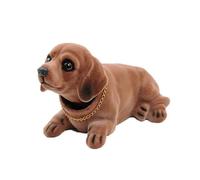 Dashboard Head Dogs Nodding Heads Car Dash Puppy for Car Vehicle Decoration (dachshund)