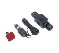 Dashcam, 2 pulgadas para pantalla de lente QUAD Cuatro cámaras de grabación simultánea de grabación en bucle frontal izquierda derecha marcha atrás para vehículo (tres lentes)