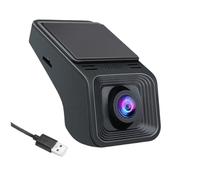Dashcam 2K USB Coche DVR ADAS 1440P Cámara Salpicadero Grabadora Reproductor Auto DVD Audio Voz Alarma Vídeo G-Sensor Grabación Ciclo Camara Coche (Color : Negro, Tamaño : 128G)