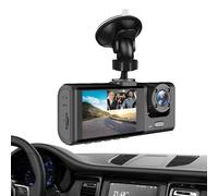 Dashcâm Delantera y Trasera - Cámara para Coche de 2 Pulgadas | Cámara Frontal para Coche, Cámarā Grabadora de Vehículos 1080p Full HD con Pantalla IPS, Sensor G, Grabación en Bucle y Detección de Mov