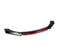 DASHENGFANG Coche Labio del Parachoques Delantero, para Mercedes Benz CLS Class W219 CLS63 AMG Saloon 4 Door 2006-2010 de Divisor de Labio del Parachoques Delantero Kit de Cuerpo,Black+Red