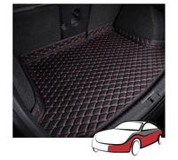 DASHENGFANG Funda Maletero Coche para Audi A4 Avant 2017-2022(with Net on Left Side) Protectora Almacenamiento Maletero Coche Revestimiento Alfombra Esterilla Trasera Maletero Coche,Black and Red