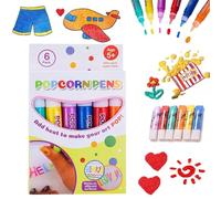 DASHENRAN Bolígrafos mágicos hinchados, bolígrafos de dibujo de palomitas de maíz, bolígrafos hinchados mágicos para niños, bolígrafos hinchados activados por calor, suministros de dibujo coloridos