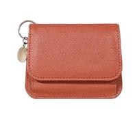 DASHIELL Cartera pequeña de piel sintética para mujer, hecha a mano, portátil, para tarjetas de crédito, billetes plegados, Brown, Refer to description, Unisex