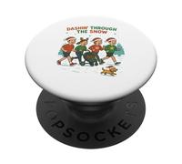 Dashin 'Through The Snow Running Runner Park Run PopSockets PopGrip Adhesivo