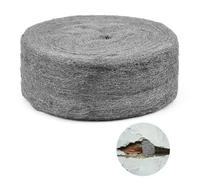 DASIAUTOEM 10 m de lana de acero contra ratones y ratas - 0000 Fino contra roedores para agujeros, grietas en la pared, rejilla de ventilación en casa, garaje, jardín - también para limpieza y pulido