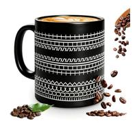 DASIAUTOEM Fuck This Shit Taza, 350 ml, divertida Fuck This Shit Mug, Taza de café con mensaje oculto, taza de café de cerámica para amantes del café con asa aislada para el trabajo (negro + blanco)