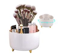 DASIAUTOEM Organizador de Maquillaje, Organizador de Pinceles Giratorio 360°, Almacenaje Maquillaje, Estante de Cosméticos, Pincel de Sombra de Ojos, Estuche de Lápiz Labial, para Dormitorio Baño