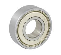Dasing 15X35X11Mm Blindado Miniatura Ranura Radial de Bolas Radiales 6202Z Rodamiento de Bolas Plata +