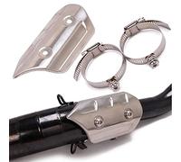 Dasing Tubo de Escape Universal de la Placa de Aislamiento de Tubo de Escape de la Cubierta Anti- Tubo de conexión Anti-arañazos Cubierta Protectora -A