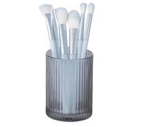 DASITON Organizador de brochas de maquillaje, soporte de almacenamiento de brochas de maquillaje de cristal, soporte de brochas de maquillaje de vidrio, soporte para lápices de maquillaje, soporte