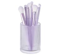 DASITON Organizador de brochas de maquillaje, soporte de almacenamiento de brochas de maquillaje de cristal, soporte de brochas de maquillaje de vidrio, soporte para lápices de maquillaje de