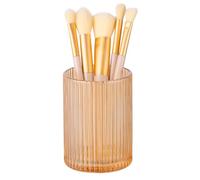 DASITON Organizador de brochas de maquillaje, soporte de almacenamiento de brochas de maquillaje de cristal, soporte de brochas de maquillaje de vidrio, soporte para lápices de maquillaje vintage a