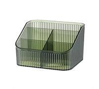 DASITON Organizador de Maquillaje,Organizador de Cosméticos,Organizador de Brochas de Maquillaje,con 5 Compartimentos para Guardar Cosméticos,Pinceles de Maquillaje,Barras de Labios(Verde L)