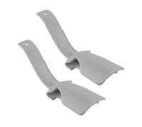 DASJKDI 1 par de ayudantes zapatos perezosos plástico Unisex, calzador portátil, calcetín, deslizador, mango viaje, ayuda elevación para todos los zapatos(Gray)