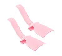 DASJKDI 1 par de ayudantes zapatos perezosos plástico Unisex, calzador portátil, calcetín, deslizador, mango viaje, ayuda elevación para todos los zapatos(Pink)