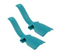 DASJKDI 1 par de ayudantes zapatos perezosos plástico Unisex, calzador portátil, calcetín, deslizador, mango viaje, ayuda elevación para todos los zapatos(Blue)