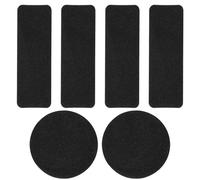 DASJKDI 10 juegos de parches antiabrasión for el talón, pegatinas for reparación la parte superior del zapato, zapatos deportivos per punta e tallone di sneakers(Black)