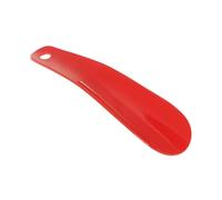 DASJKDI 1PC 5 colores 16cm cuernos de zapato plástico negro cuerno forma cuchara calzador elevador zapatos Flexible resistente deslizamiento para todos los zapatos(Red)