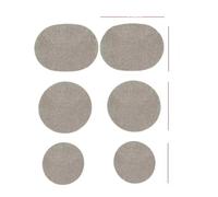 DASJKDI 3 juegos 6 uds parche frontal autoadhesivo malla for calzado deportivo reparación de agujeros impermeables parches talón for hombres for zapatos per punta e tallone di sneakers(Light grey)