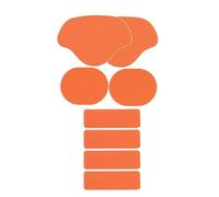 DASJKDI 3 juegos de zapatillas deporte, reparación talón, daño lateral del zapato, parche adhesivo, uso adecuado for una amplia gama zapatos per punta e tallone di sneakers(Orange)