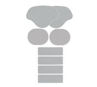 DASJKDI 3 juegos de zapatillas deporte, reparación talón, daño lateral del zapato, parche adhesivo, uso adecuado for una amplia gama zapatos per punta e tallone di sneakers(Light gray)