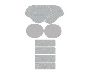 DASJKDI 3 juegos de zapatillas deporte, reparación talón, daño lateral del zapato, parche adhesivo, uso adecuado for una amplia gama zapatos per punta e tallone di sneakers(Light gray)