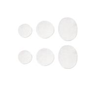 DASJKDI 60 unids/set parche frontal autoadhesivo calzado deportivo malla impermeable reparación de agujeros parches talón for hombres for zapatos per punta e tallone di sneakers(White-6Pcs)