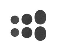 DASJKDI 60 unids/set parche frontal autoadhesivo calzado deportivo malla impermeable reparación de agujeros parches talón for hombres for zapatos per punta e tallone di sneakers(Black-6Pcs)