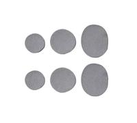 DASJKDI 60 unids/set parche frontal autoadhesivo calzado deportivo malla impermeable reparación de agujeros parches talón for hombres for zapatos per punta e tallone di sneakers(Light gray-6Pcs)