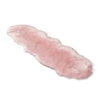 DASJKDI Alfombra Suave de Piel sintética esponjosa, sillones Modernos for decoración Sala Estar, tapetes, tocador, Tatami, Dormitorio, salón, alfombras Pelo Largo(2757-Light Pink,2.0P Shape 60x160cm)