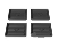 DASJKDI Diseño Anti Triple del resbalón de Las canalizaciones Verticales apilables Resistentes los Muebles con Rayas la vibración para Camas, mesas, sillas o sofás(069 M 4pcs)