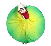 DASJKDI Falda Larga Y Fluida Con Gradiente For Danza Del Vientre For Mujer, De Sol 720 Grados, Disfraz Clásica For Espectáculos(Color 10,90cm)