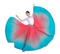 DASJKDI Falda Larga Y Fluida Con Gradiente For Danza Del Vientre For Mujer, De Sol 720 Grados, Disfraz Clásica For Espectáculos(Color 5,90cm)